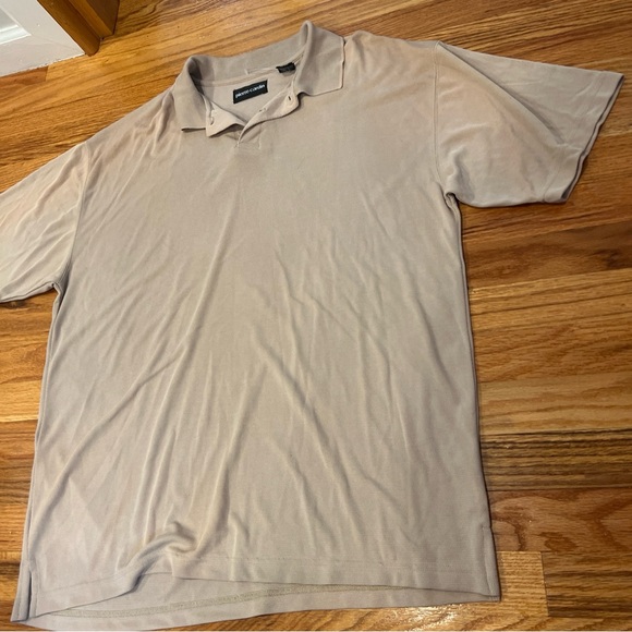 Pierre Cardin Polo Shirt Men's Size Medium Golf Tan XL VINTAGE 90s - Picture 2 of 8